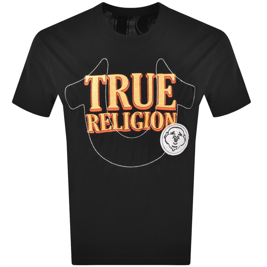 047さんおまとめ買いTrue Religion Tシャツ ブラックと金ロゴ黒帯 True Religion Western Logo T